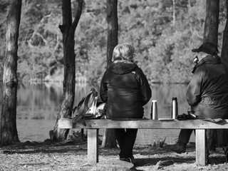 A lakeside cuppa